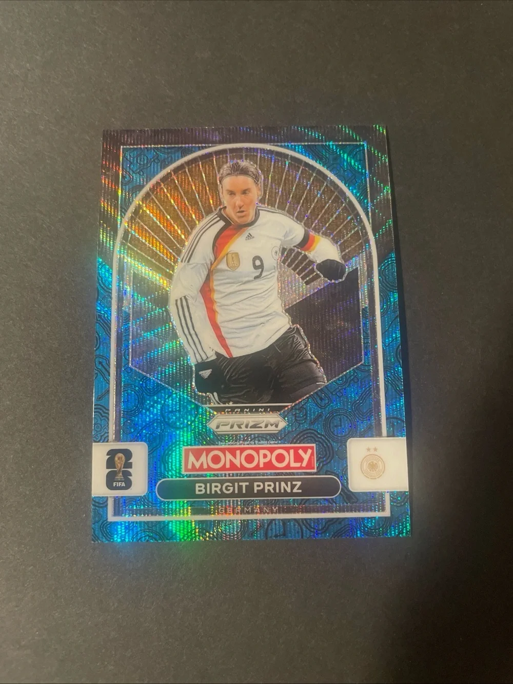 2026 Panini Prizm Monopoly FIFA World Cup - Birgit Prinz Germany #88 Blue Wave